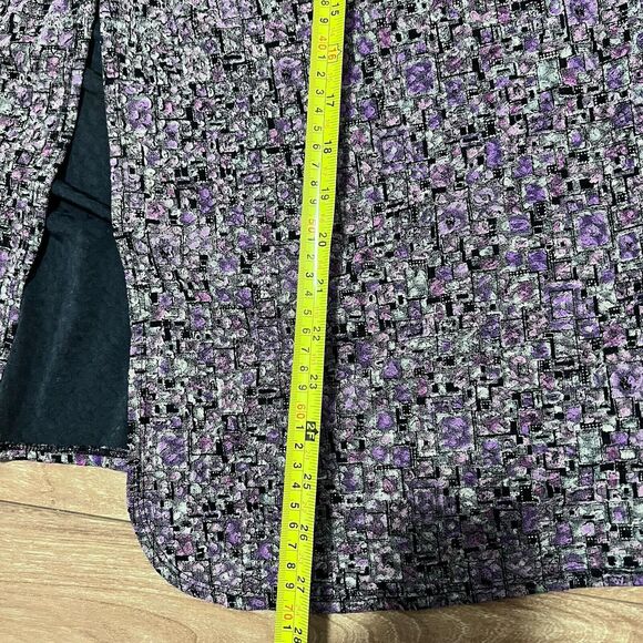 Laura Ashley Art to Wear Blouse Size 3X Plus Slinky Retro Open Top Fairy Whimsy - Picture 6 of 6